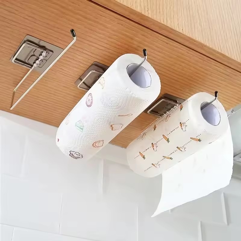 Kitchen Baking Paper Holder - 1PCS Kitchen Paper Towel Holder Adhesive