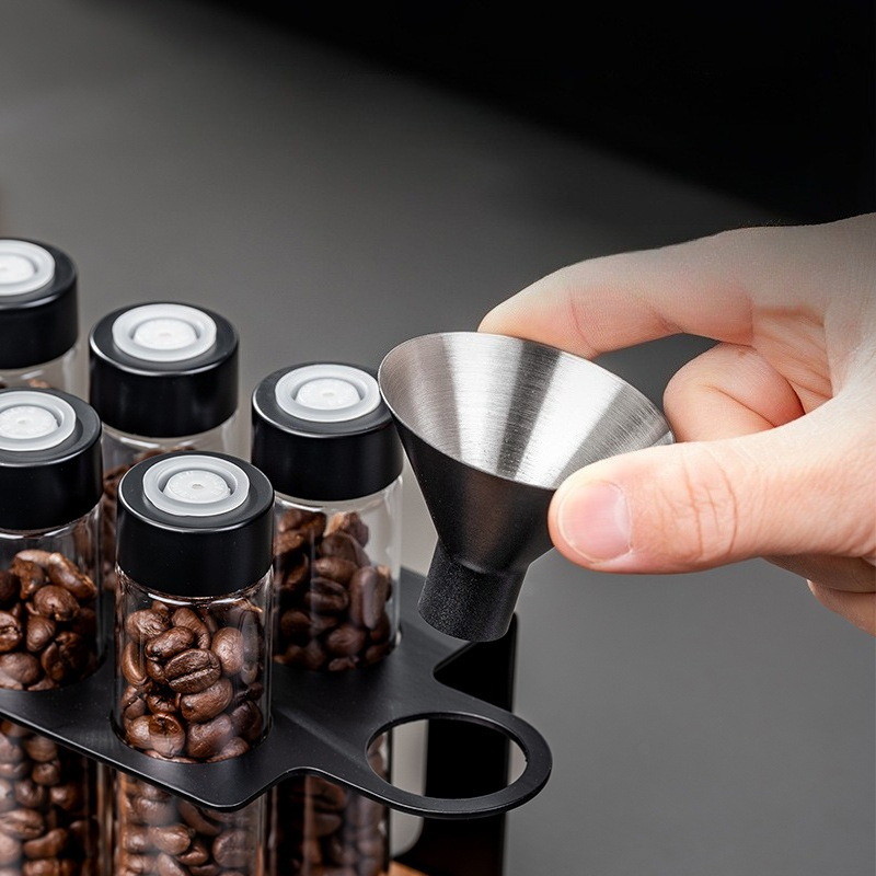 JUSTINLAU Glass Coffee Bean St - Kitchen Baking Storage ulasan dan harga