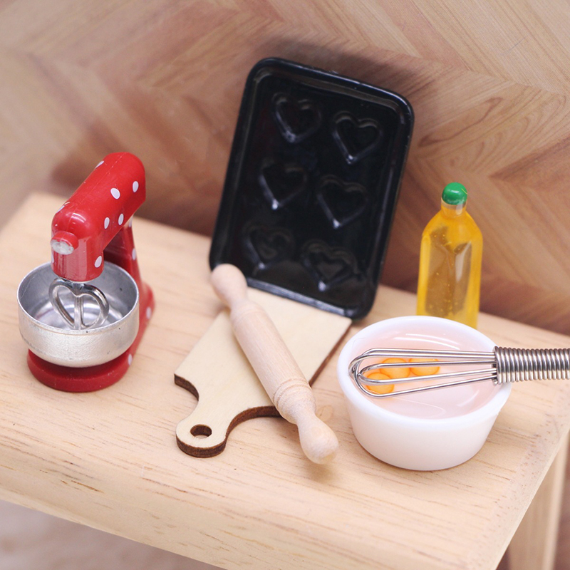(.) 1:12 DIY Doll House Miniat - Kitchen Baking Storage ulasan dan harga