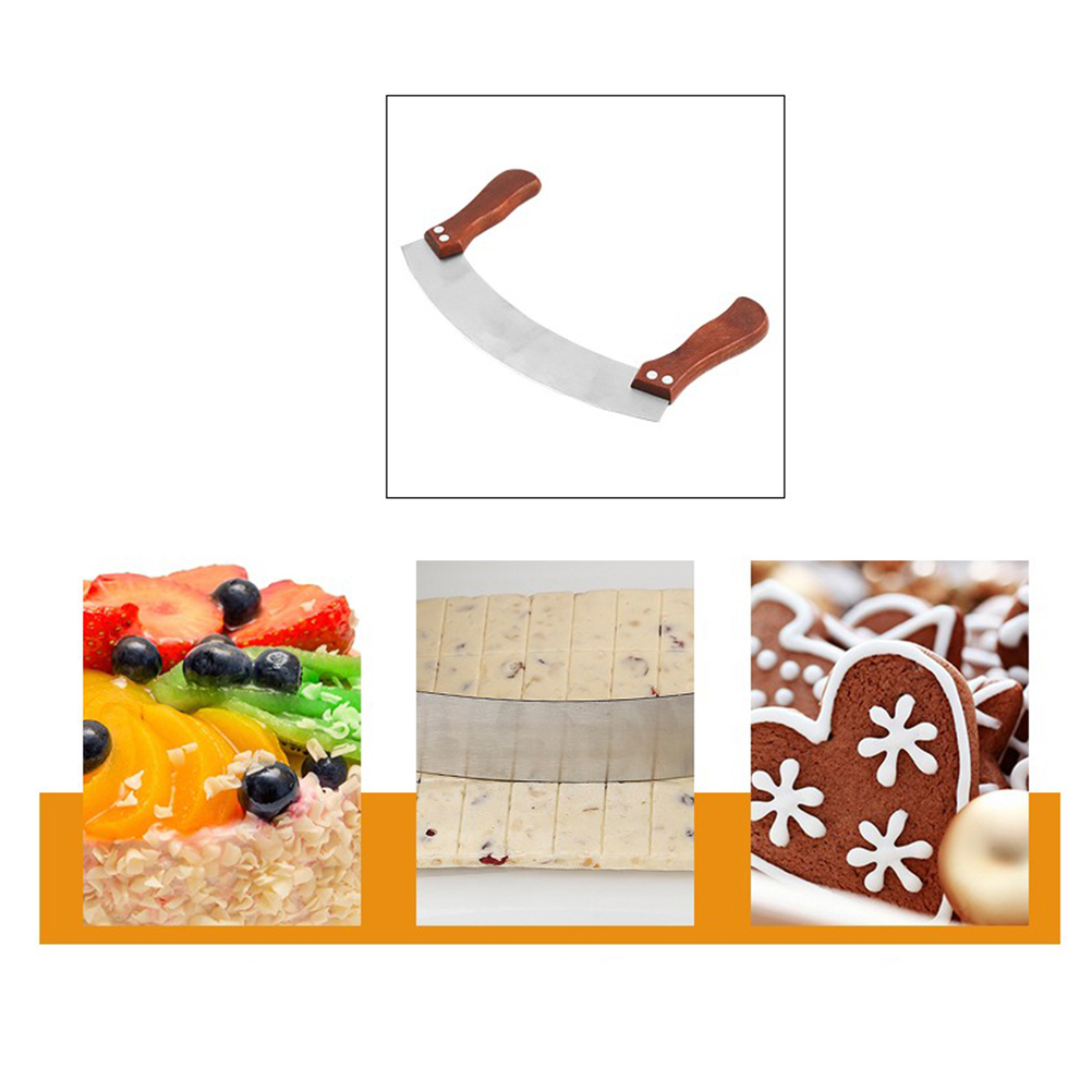 1pc Double Handle Nougat Cutte - Kitchen And Baking Equipment ulasan dan harga