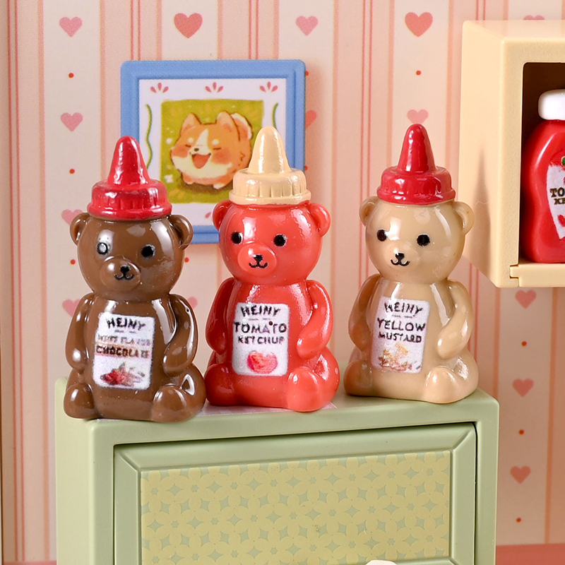 10Pcs 1/12 Dollhouse Simulated - Kitchen Baking Storage ulasan dan harga