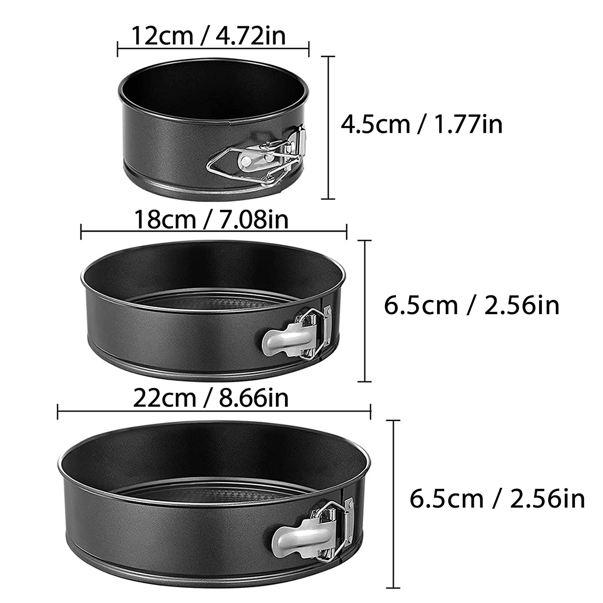 1PC, 3PCS Cake Pan Set, Round  - Kitchen And Baking Equipment ulasan dan harga