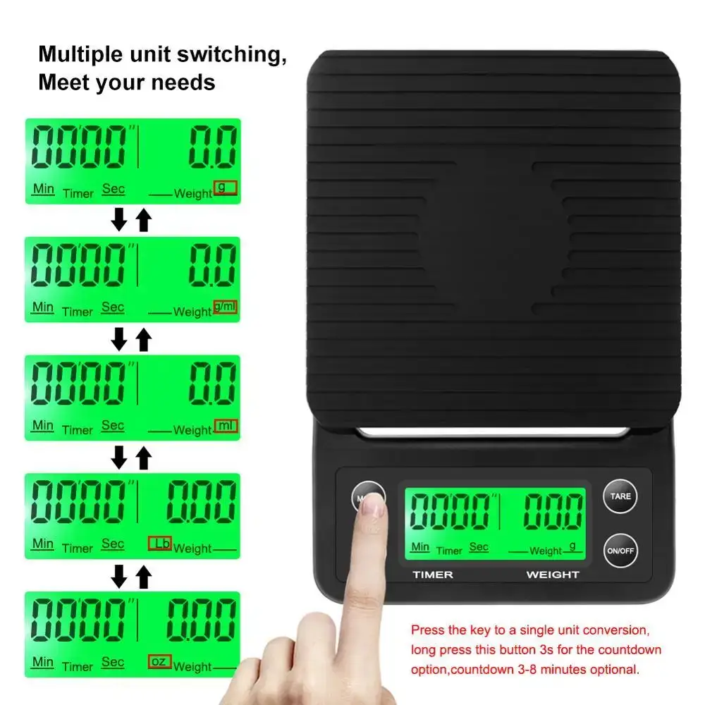 3kg/0.1g 5kg/0.1g Drip Coffee  - Kitchen Scale Precise ulasan dan harga