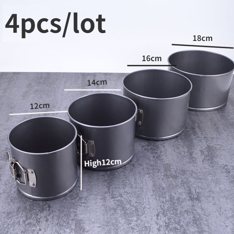 4pcs/set Round Shape Non-stick - Springform Pan Set ulasan dan harga