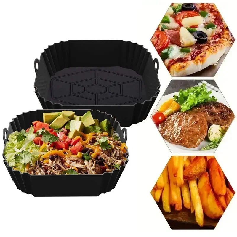 1PC Silicone Air Fryer Basket, - Kitchen And Baking Equipment ulasan dan harga