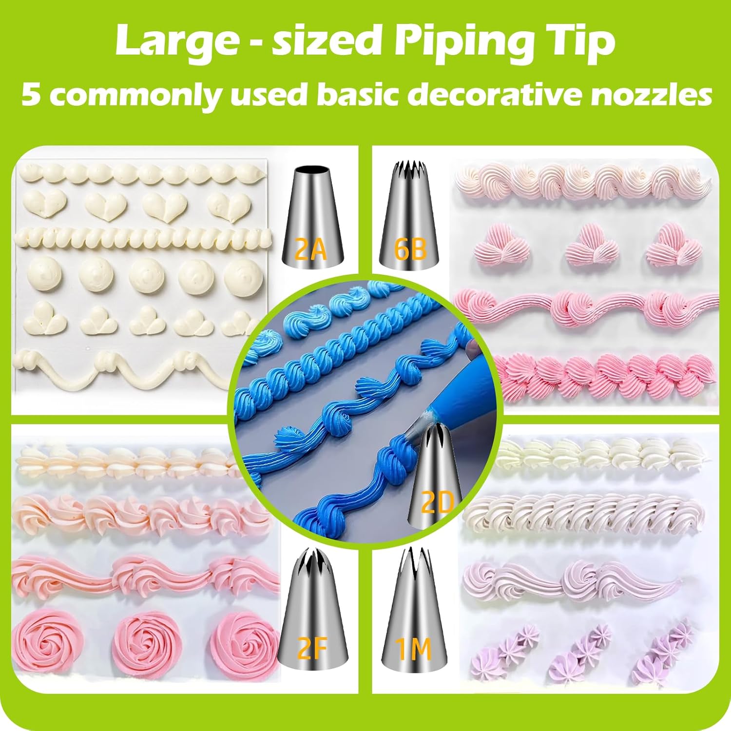 Large Piping Tips Set, Stainle - Kitchen And Baking Equipment ulasan dan harga