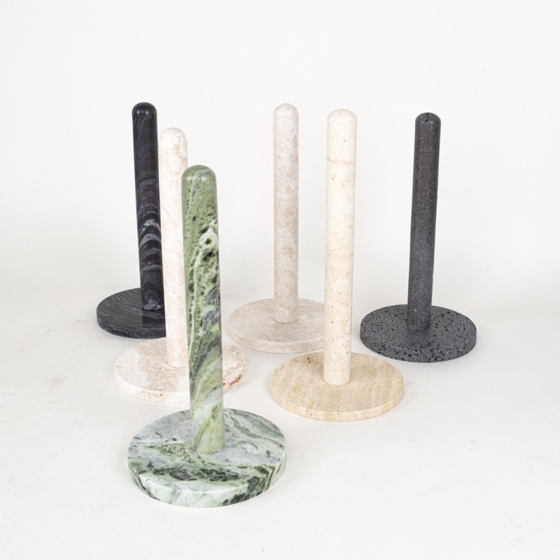 Custom Natural Travertine Pape - Kitchen Baking Paper Holder ulasan dan harga