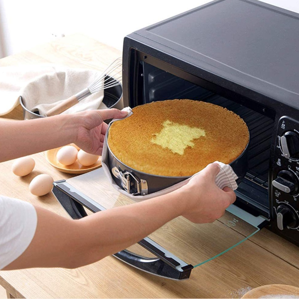 3pcs Carbon Steel Cake Pan Set - Springform Pan Set ulasan dan harga