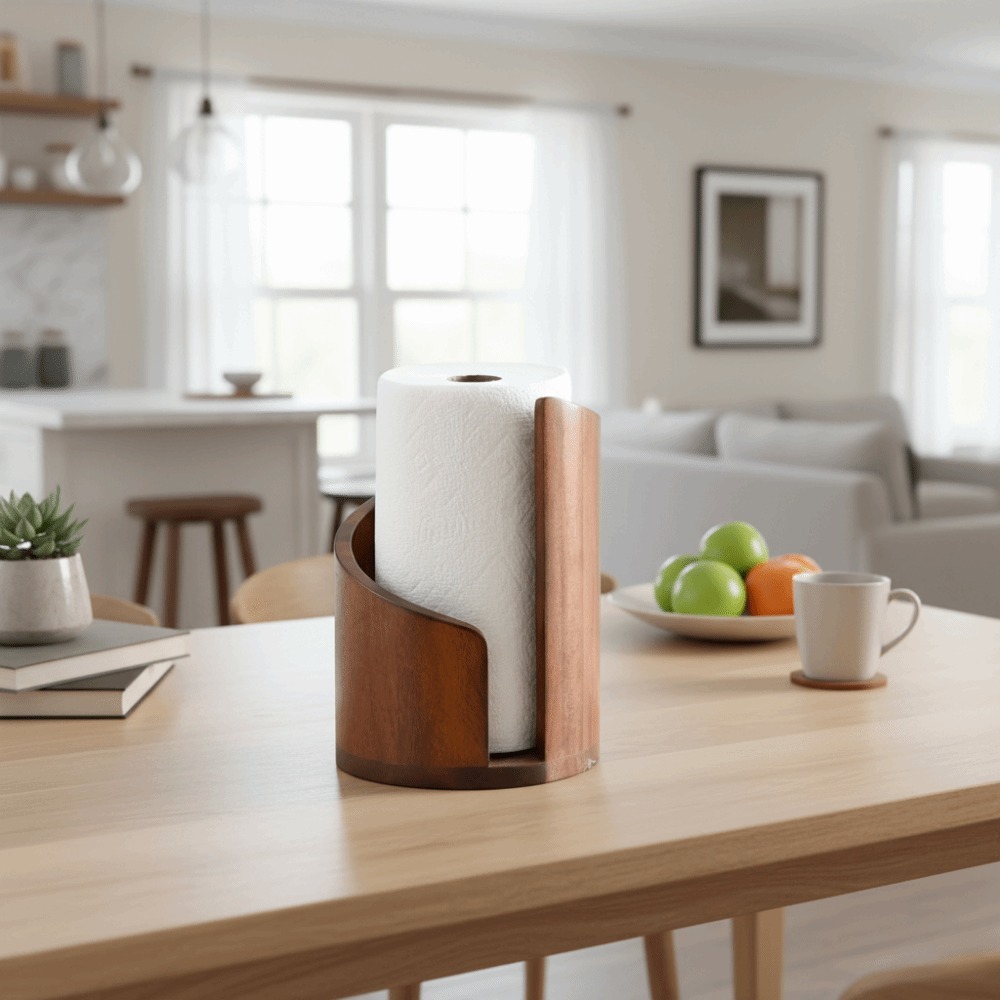 Wooden Kitchen Paper Towel Hol - Kitchen Baking Paper Holder ulasan dan harga