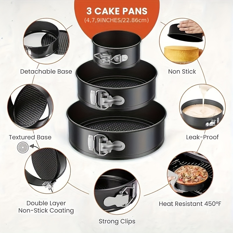 Springform Pan, Nonstick Leakp - Springform Pan Set ulasan dan harga