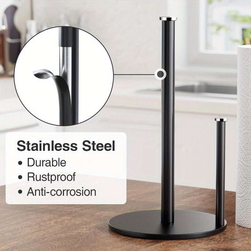 Paper Towel Holder Black, Prem - Kitchen Baking Paper Holder ulasan dan harga
