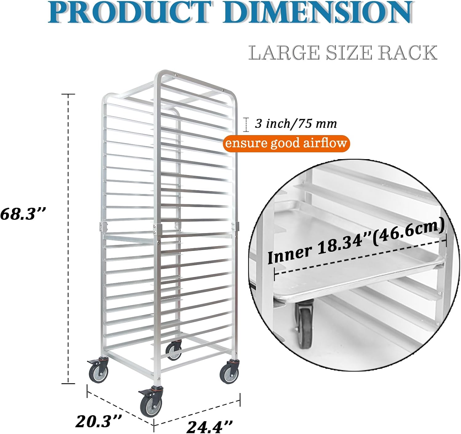 Commercial 20 Tier Stainless S - Kitchen Bakery ulasan dan harga