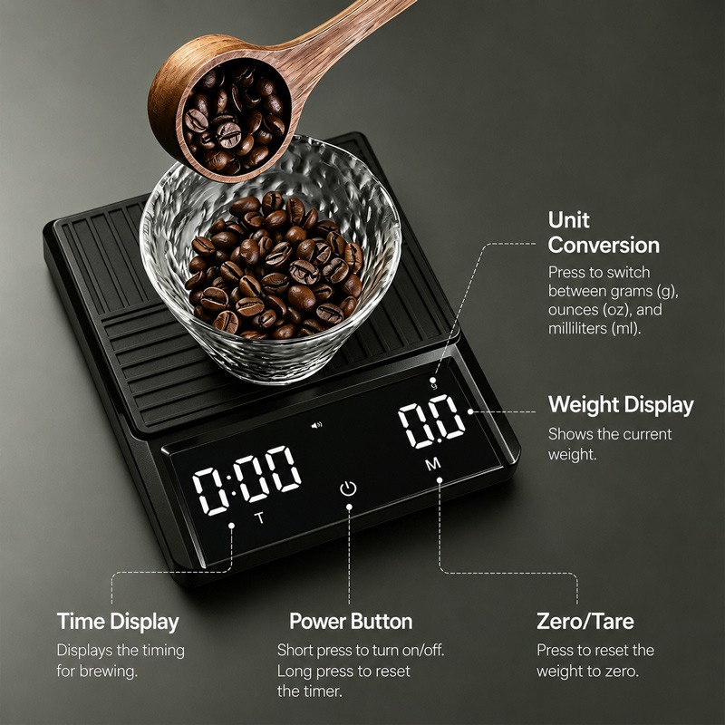 Professional Pour Over Coffee  - Kitchen Scale Precise ulasan dan harga