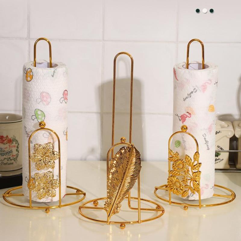 #@Retro Iron Tree Paper Towel  - Kitchen Baking Paper Holder ulasan dan harga